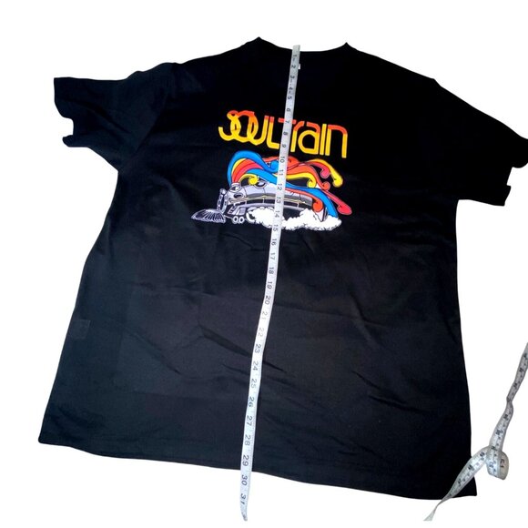Soul Train Black Graphic T-Shirt XL Cotton Unisex Short Sleeve Retro Style - Picture 4 of 5